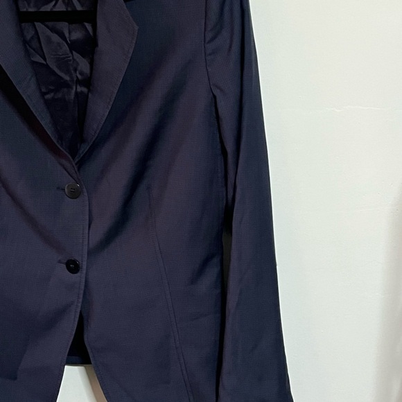Santorelli Blue Wool Blazer Jacket Sz 10 - Picture 4 of 9